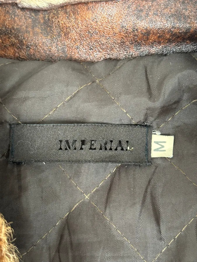 Imperial Brown Leather Jacket  vPwNZOJ 12