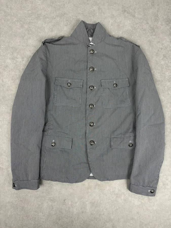 Imperial Grey Napoleon Officer Blazer Jacket iKEVciq 2