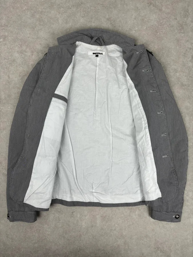 Imperial Grey Napoleon Officer Blazer Jacket iKEVciq 6