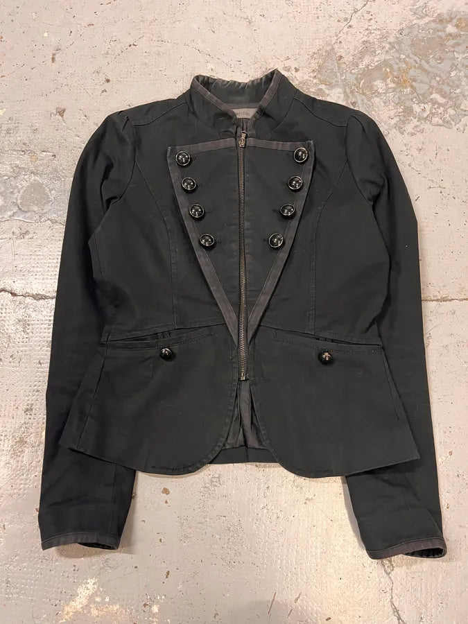 Imperial Napoleon Officer Buttoned Black Jacket SZzGwdS 0