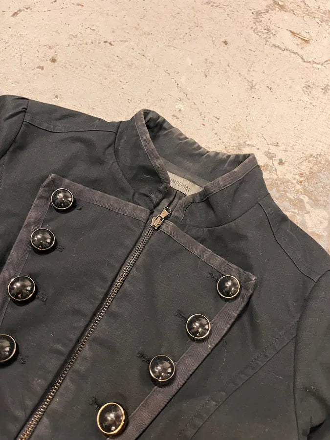 Imperial Napoleon Officer Buttoned Black Jacket SZzGwdS 4