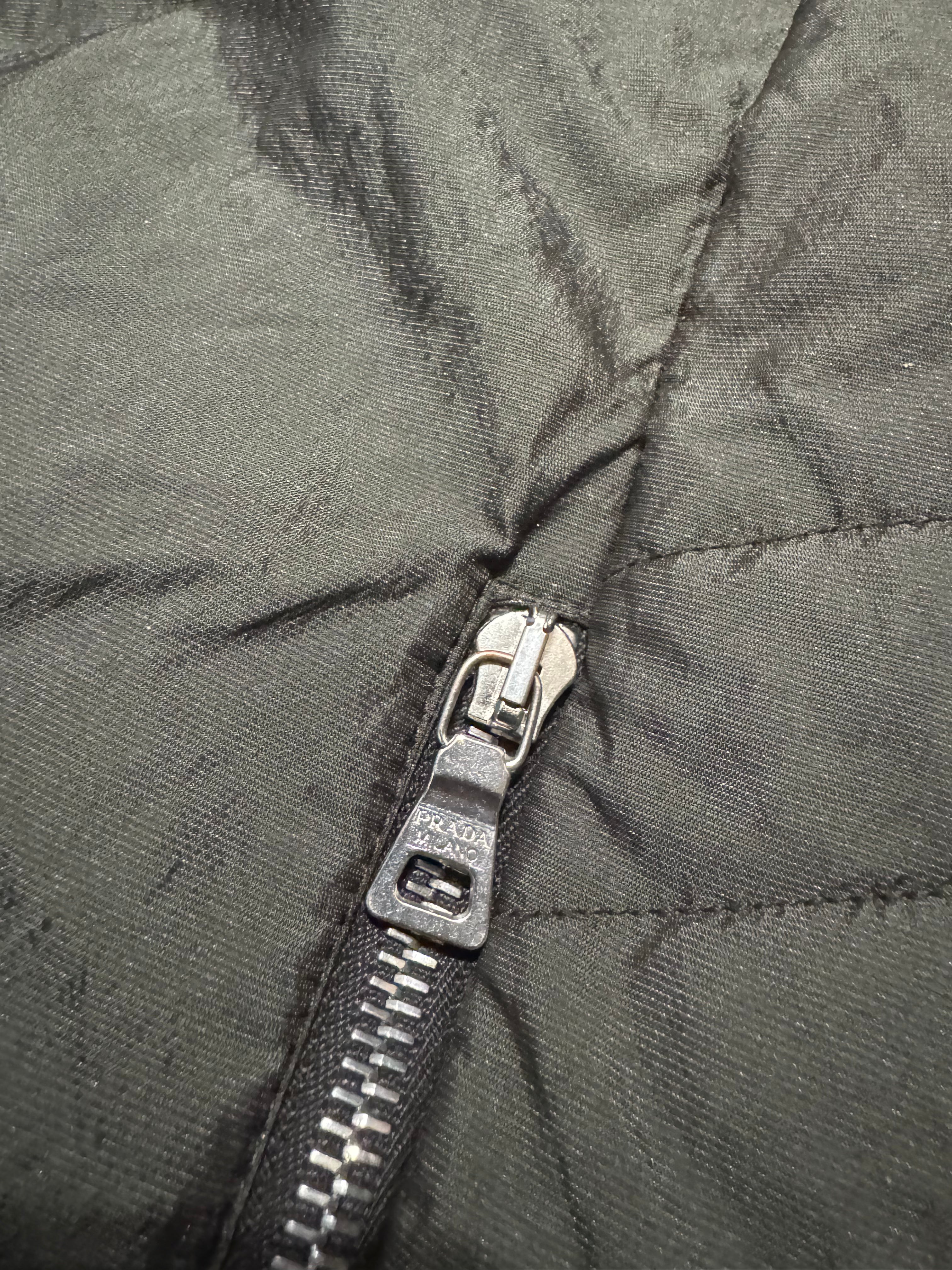 2000s Prada Green Nylon Linea Rossa Biker Jacket (M/L) - 13