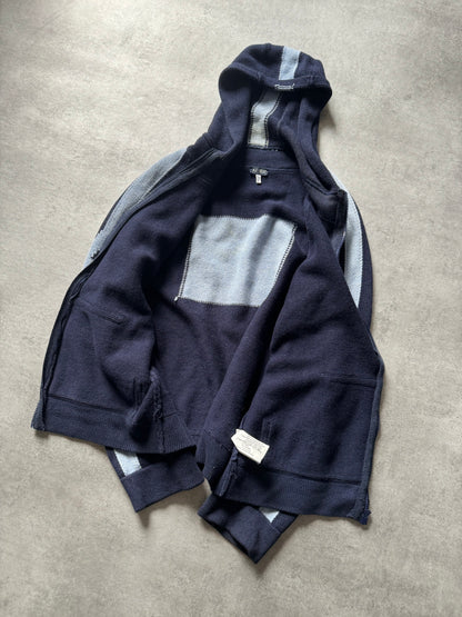 2000s Armani Wool Navy Sweater (L) - 3