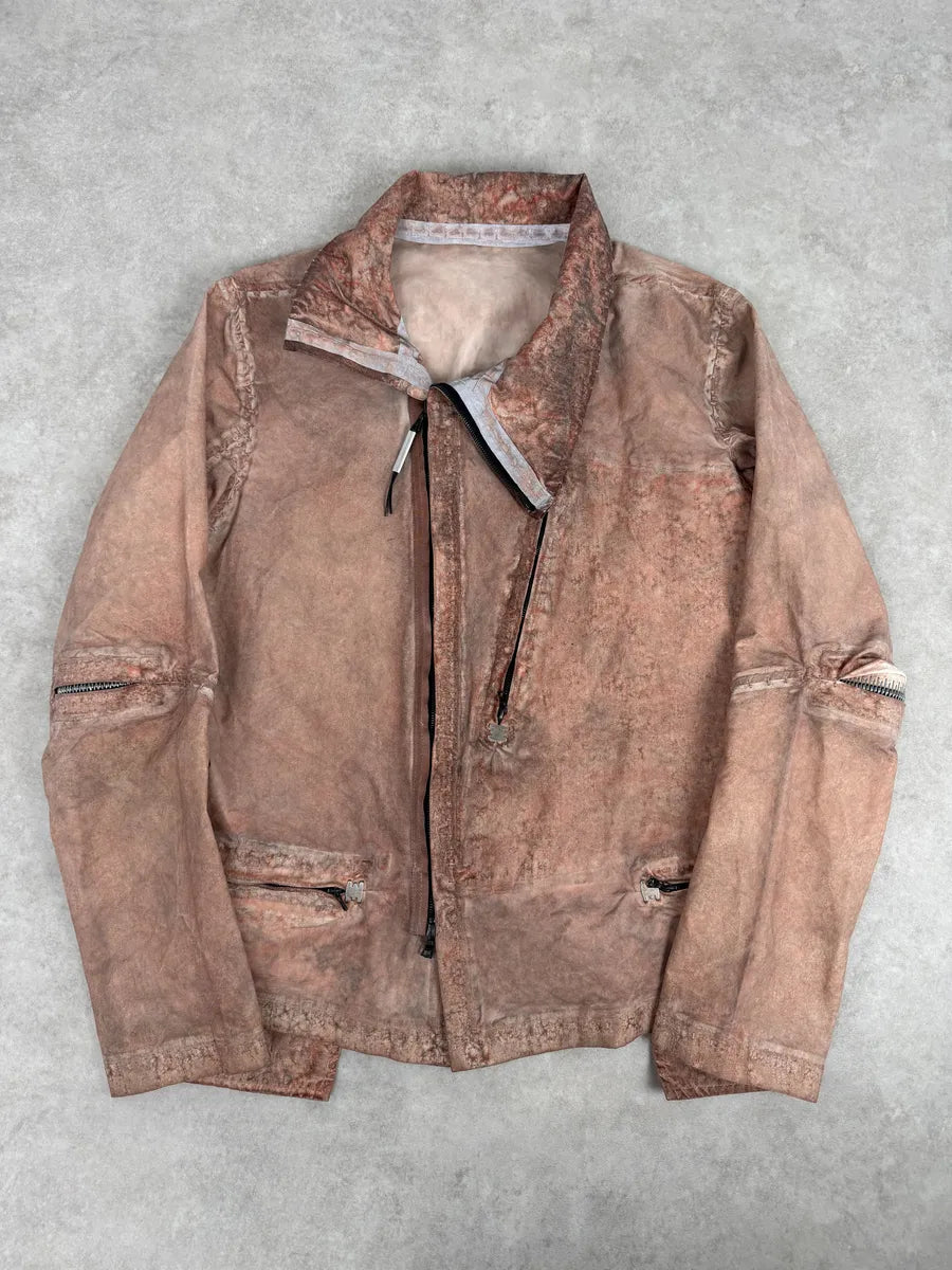 Isaac Sellam Avant-Garde Rouille Asymmetrical Leather Jacket RMifRAt 1