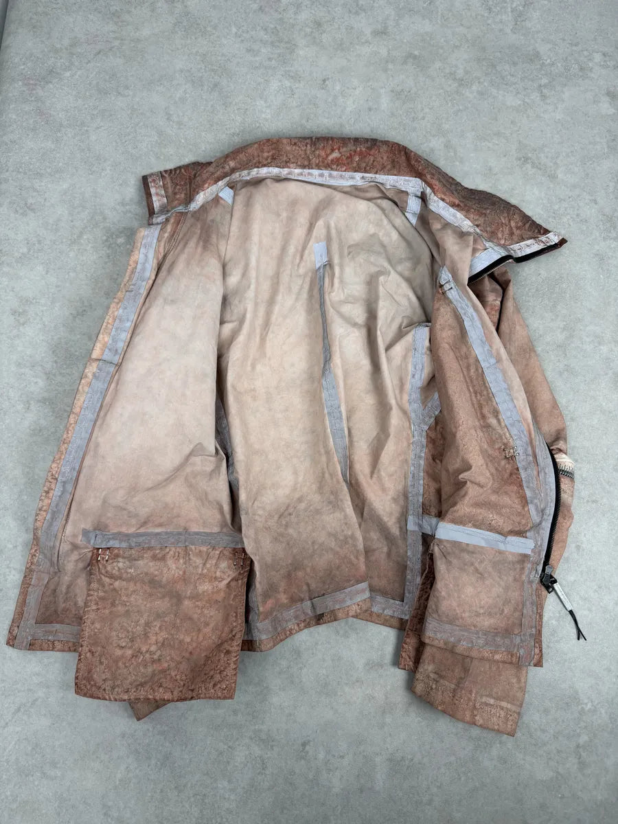 Isaac Sellam Avant-Garde Rouille Asymmetrical Leather Jacket RMifRAt 10