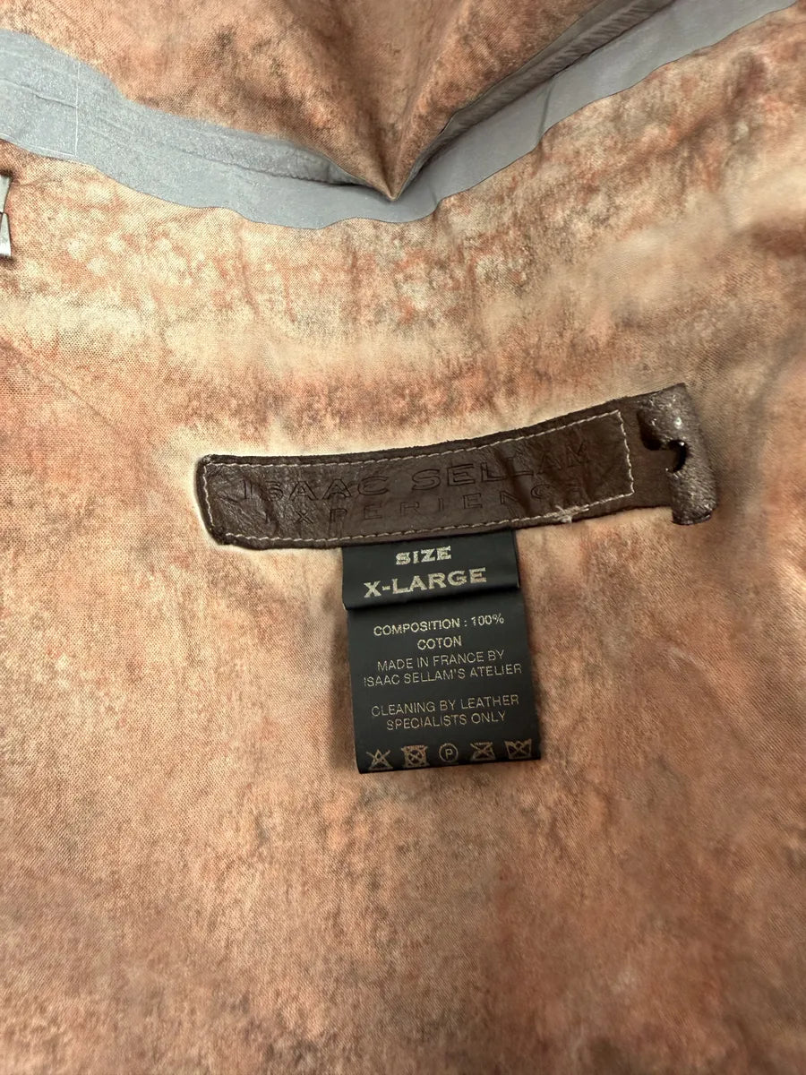 Isaac Sellam Avant-Garde Rouille Asymmetrical Leather Jacket RMifRAt 14