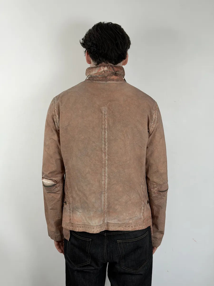Isaac Sellam Avant-Garde Rouille Asymmetrical Leather Jacket RMifRAt 4