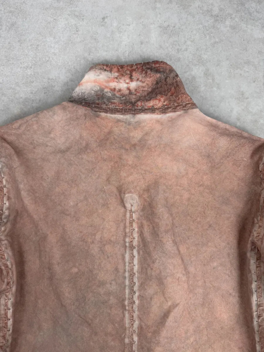 Isaac Sellam Avant-Garde Rouille Asymmetrical Leather Jacket RMifRAt 7