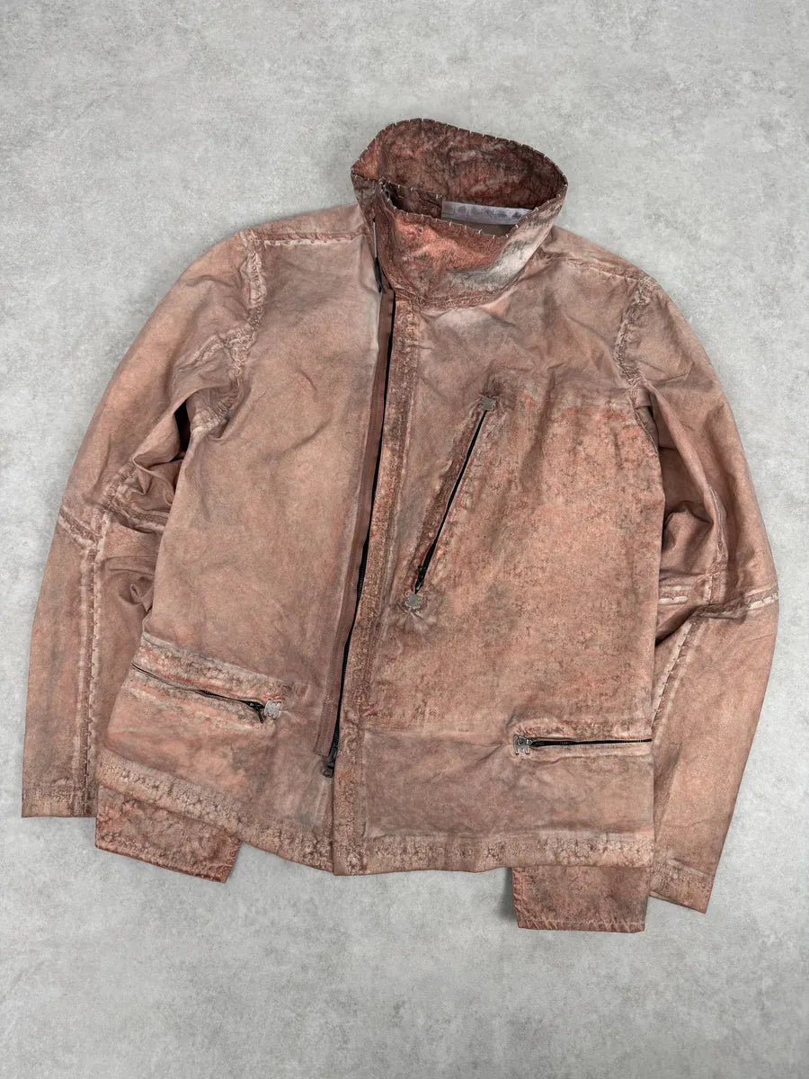 Isaac Sellam Avant-Garde Rouille Asymmetrical Leather Jacket RMifRAt 8