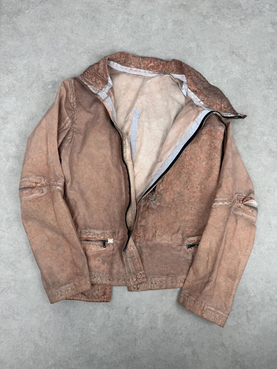 Isaac Sellam Avant-Garde Rouille Asymmetrical Leather Jacket RMifRAt 9
