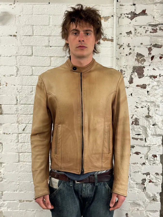 Isaac Sellam Beige Avant-Garde Lamb Leather Jacket llCmxdm 1