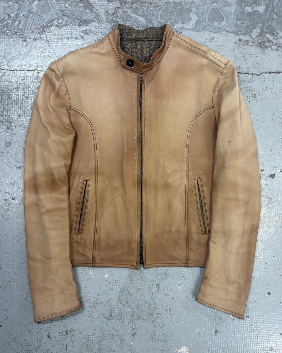 Isaac Sellam Beige Avant-Garde Lamb Leather Jacket llCmxdm 0