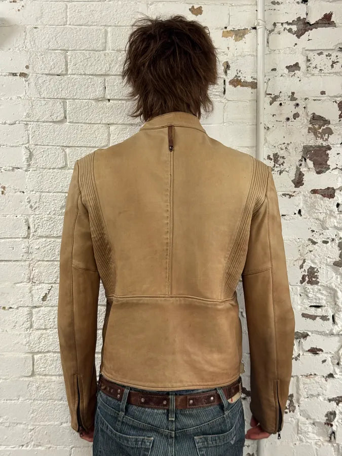 Isaac Sellam Beige Avant-Garde Lamb Leather Jacket llCmxdm 2