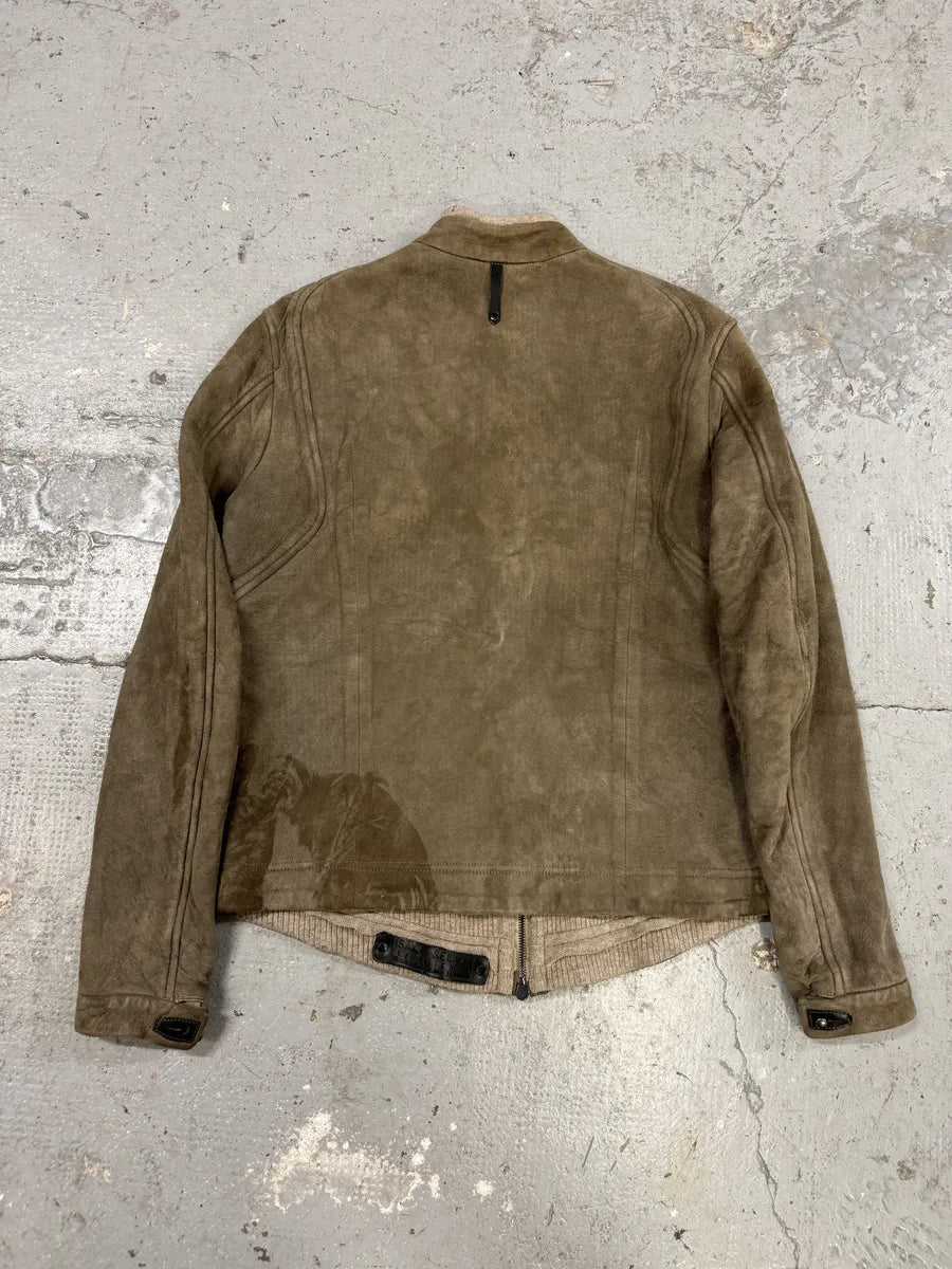 Isaac Sellam Beige Suede Leather Jacket (S/M) HpOadry 1