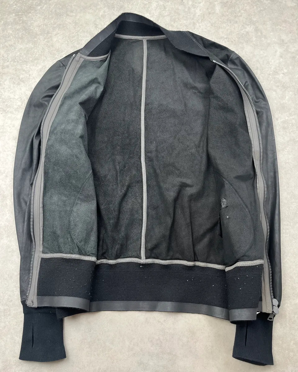 Isaac Sellam Black Architectural Leather Jacket aBigVcP 10