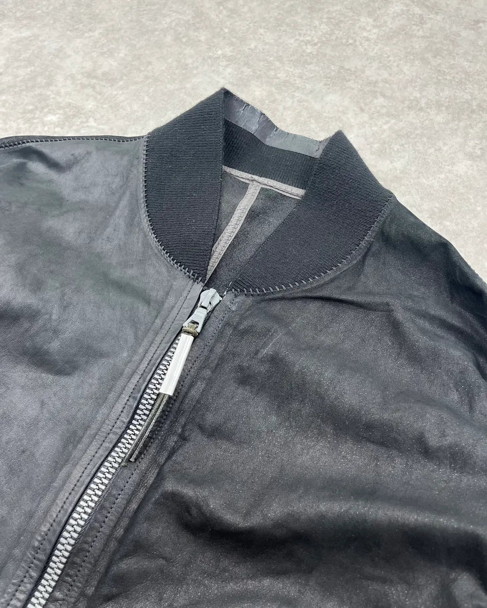Isaac Sellam Black Architectural Leather Jacket aBigVcP 4