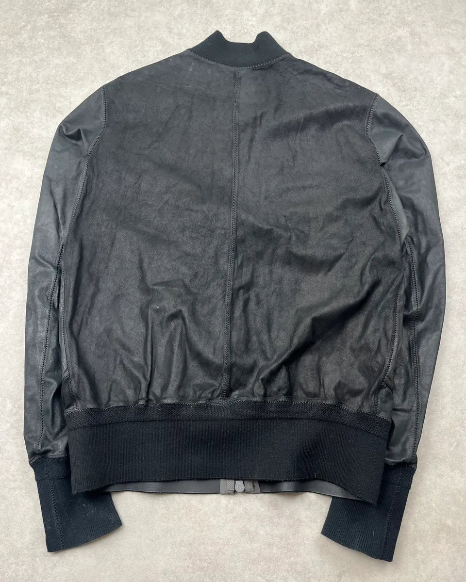 Isaac Sellam Black Architectural Leather Jacket aBigVcP 9