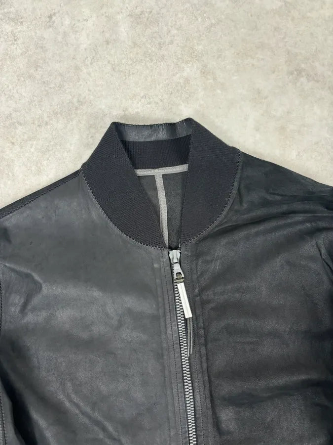 Isaac Sellam Black Bomber Zip-Pocket Leather Jacket ecAglfx 3