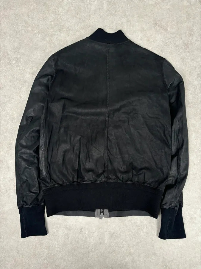 Isaac Sellam Black Bomber Zip-Pocket Leather Jacket ecAglfx 4