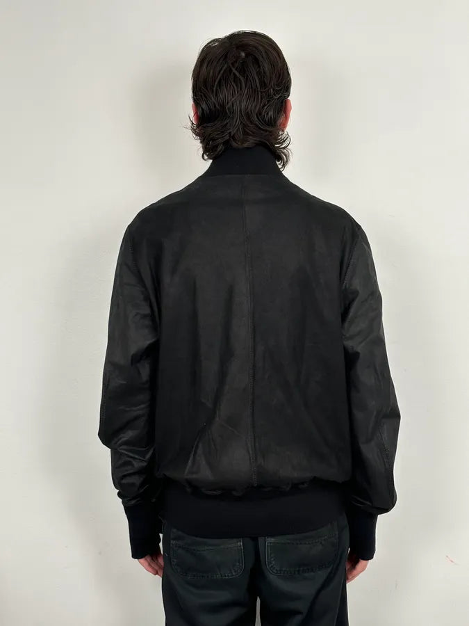Isaac Sellam Black Bomber Zip-Pocket Leather Jacket ecAglfx 2