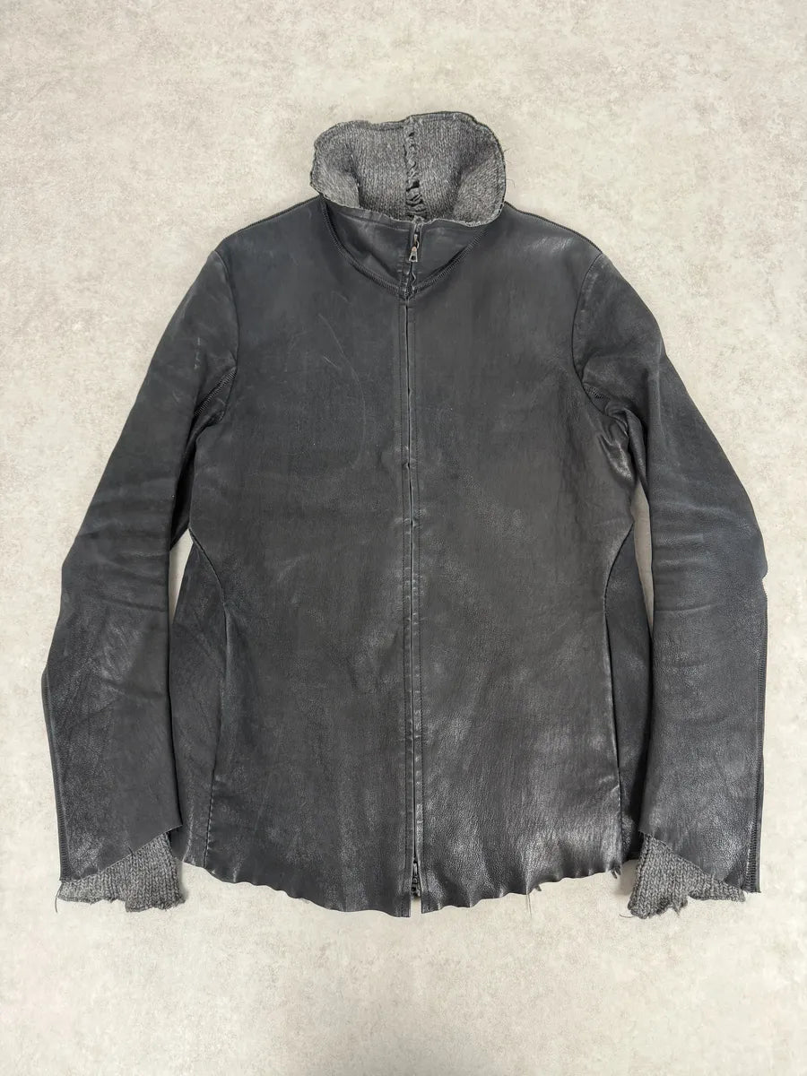 Isaac Sellam Black Brut Leather Jacket iCcNEKx 0