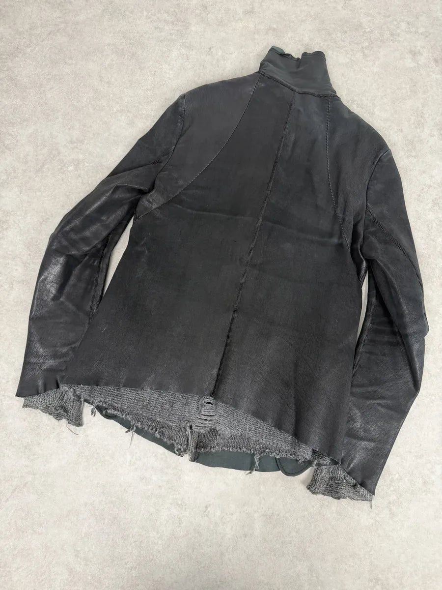 Isaac Sellam Black Brut Leather Jacket iCcNEKx 5