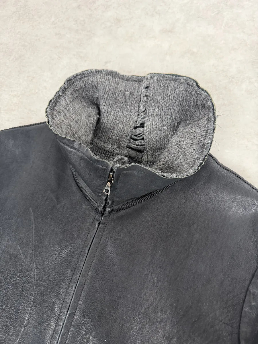 Isaac Sellam Black Brut Leather Jacket iCcNEKx 8