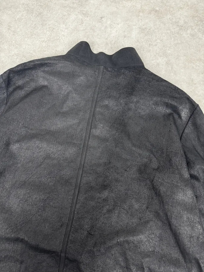 Isaac Sellam Black Avant-Garde Lambskin & Tyvek Bomber Jacket VLHYPTk 5