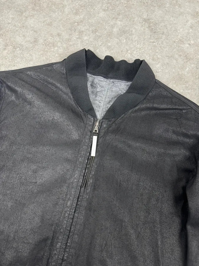 Isaac Sellam Black Avant-Garde Lambskin & Tyvek Bomber Jacket VLHYPTk 4
