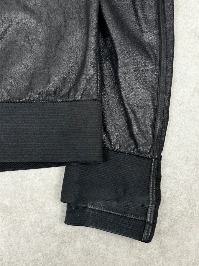 Isaac Sellam Black Avant-Garde Lambskin & Tyvek Bomber Jacket VLHYPTk 8