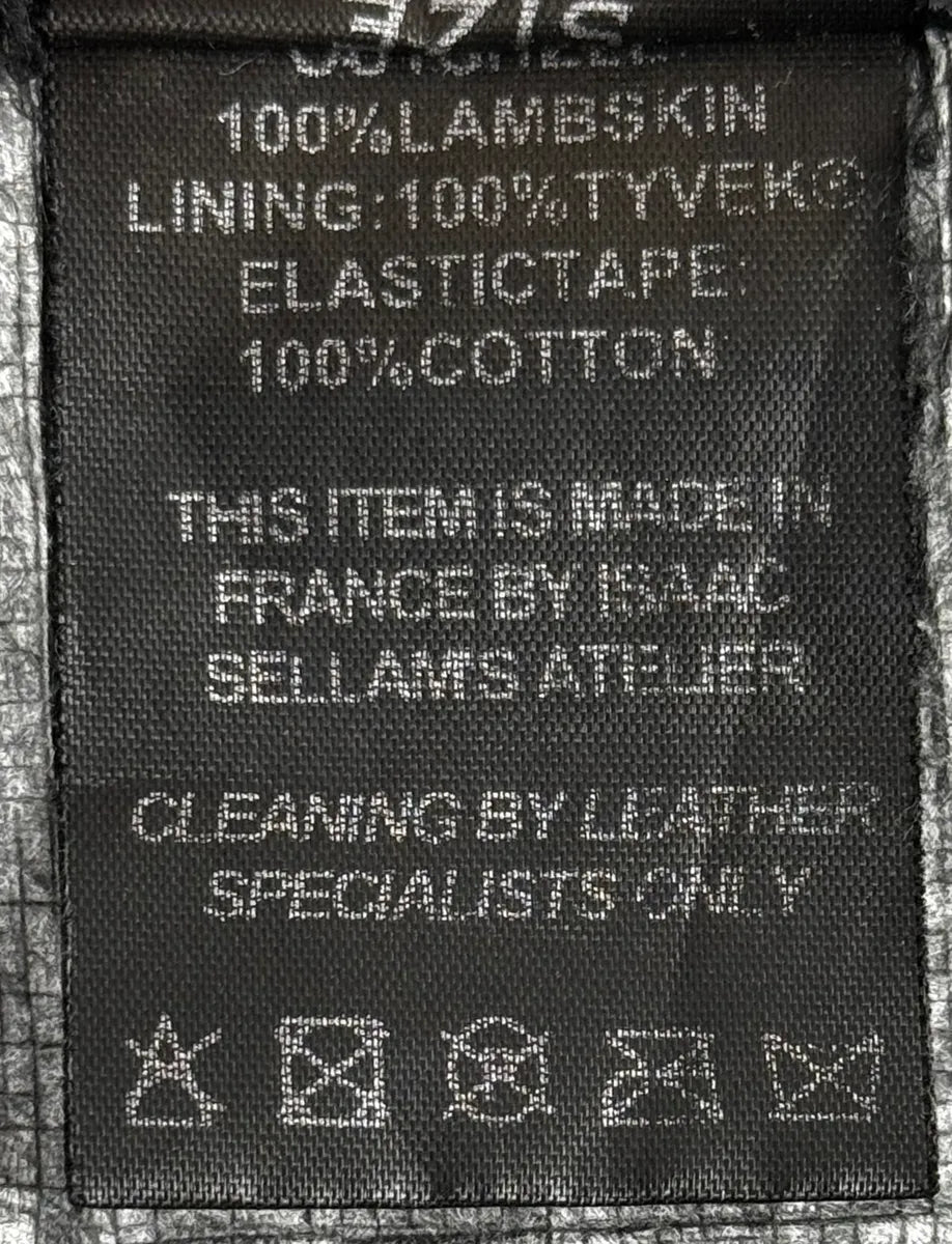 Isaac Sellam Black Avant-Garde Lambskin & Tyvek Bomber Jacket VLHYPTk 13