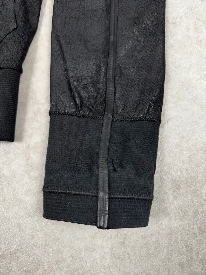 Isaac Sellam Black Avant-Garde Lambskin & Tyvek Bomber Jacket VLHYPTk 10