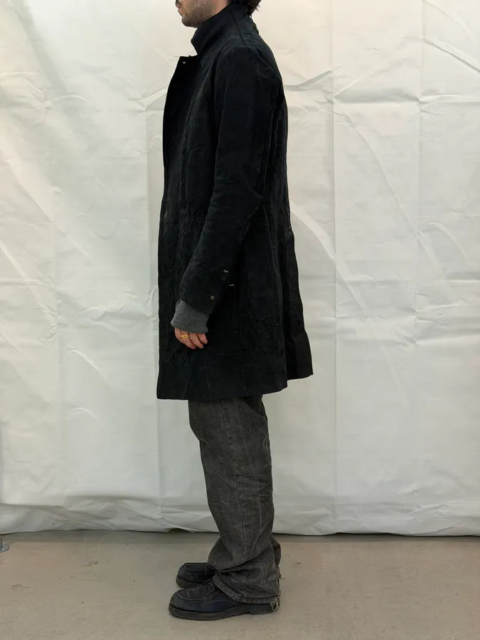 Isaac Sellam Black Long Leather Avant-Garde Jacket aycECid 3