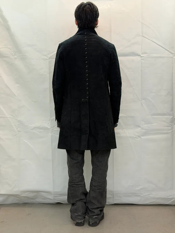 Isaac Sellam Black Long Leather Avant-Garde Jacket aycECid 4