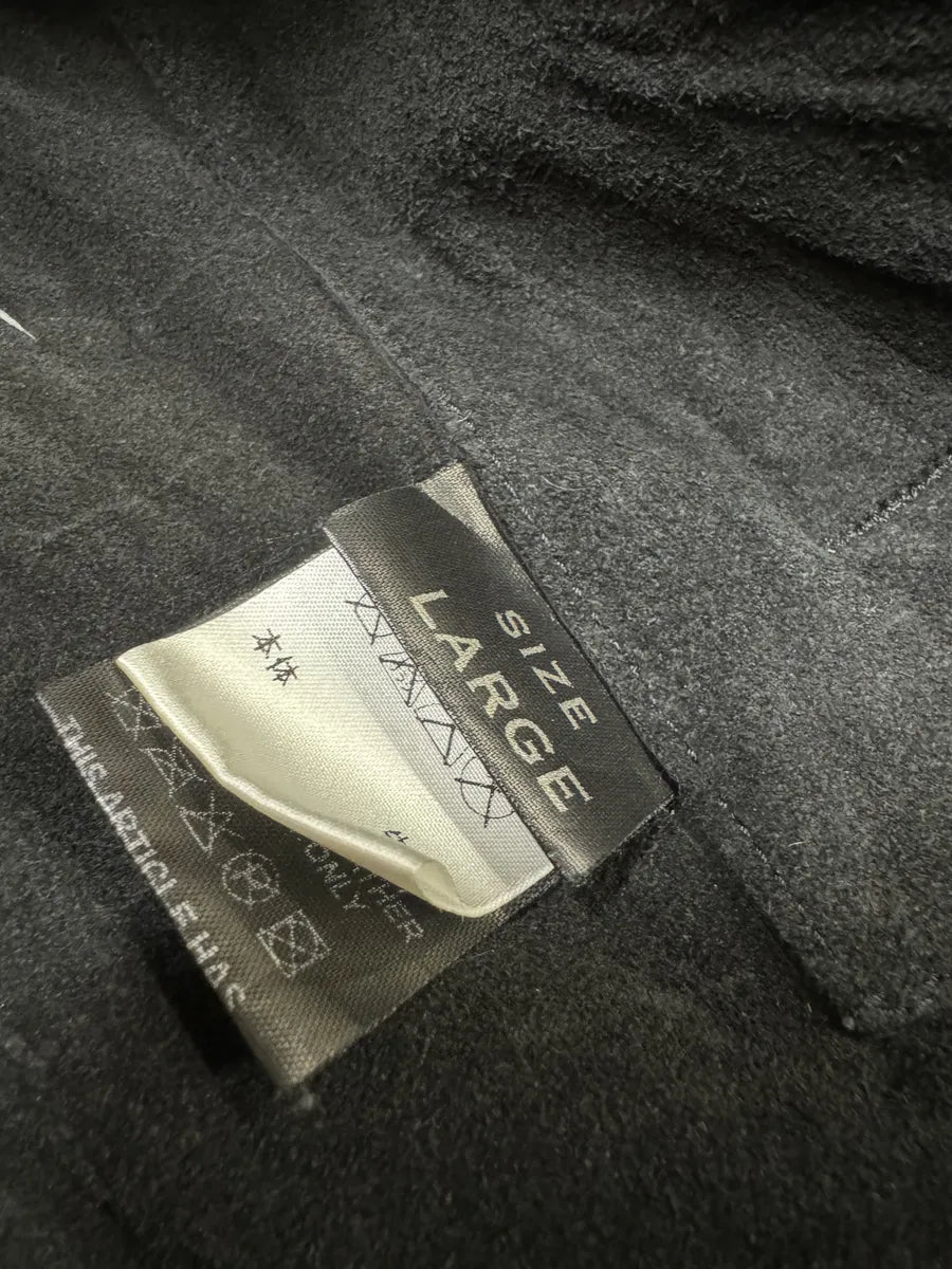 Isaac Sellam Black Suede Perforated Faded Leather Jacket (M/L) 10