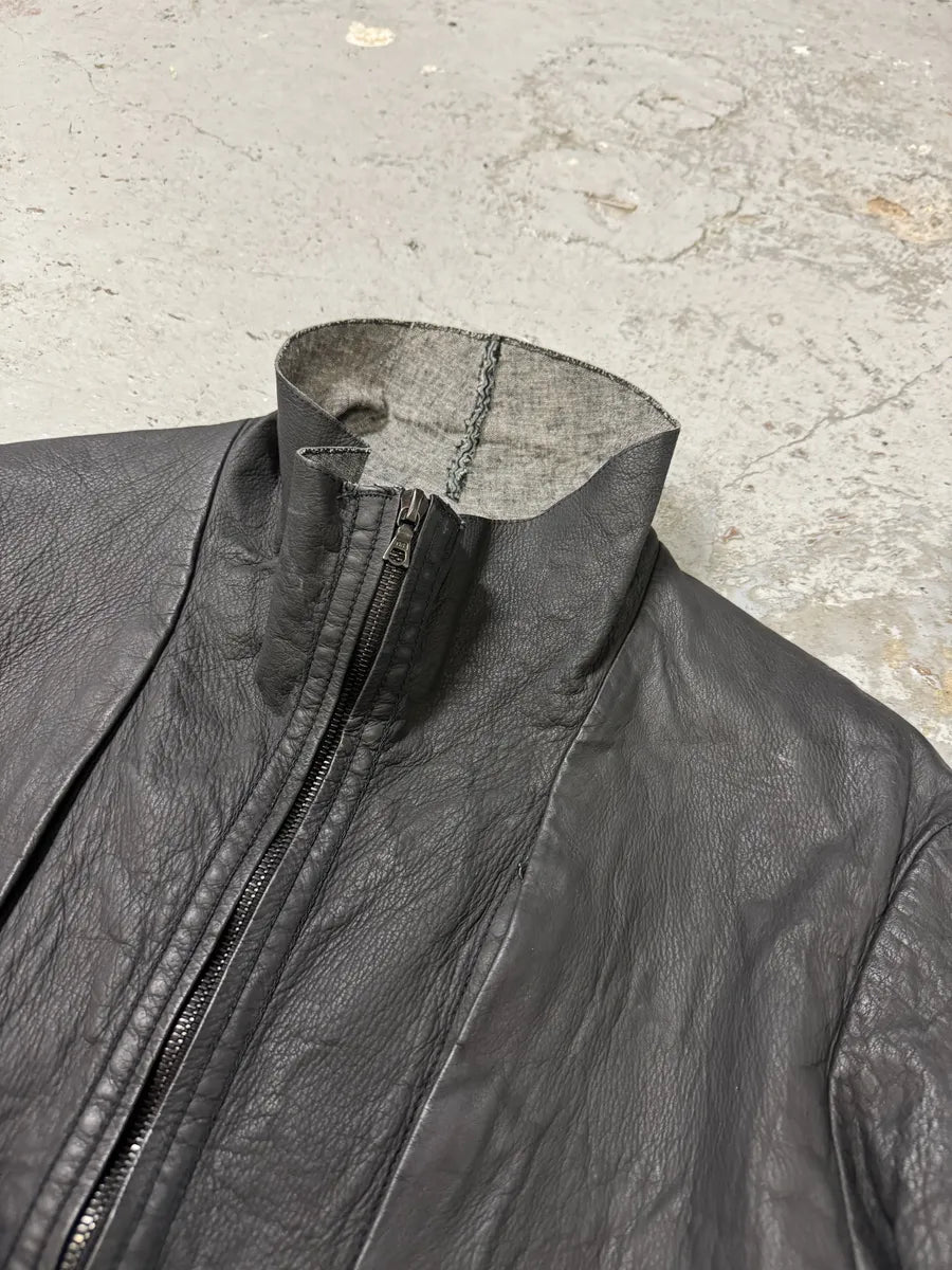 Isaac Sellam Darkskin Black Leather Samurai Jacket rWqPGCR 12