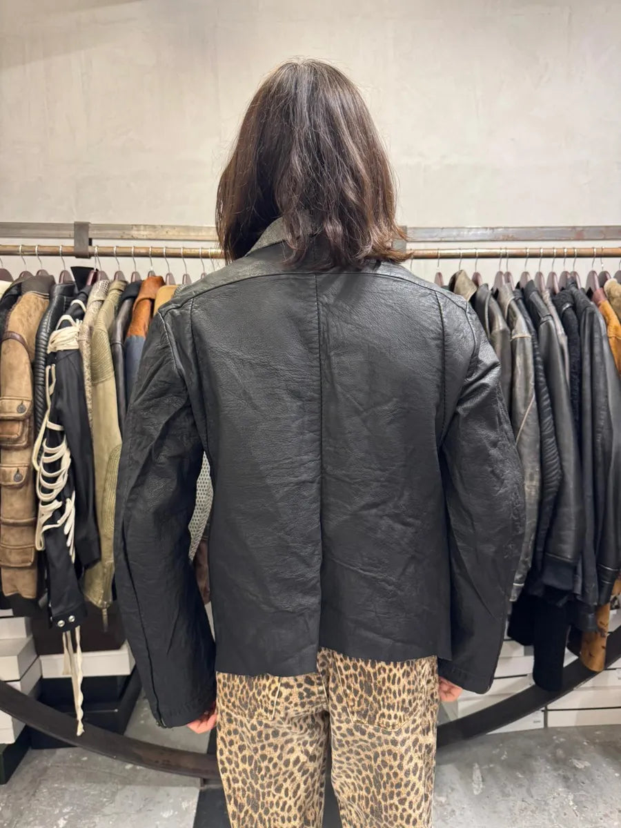 Isaac Sellam Darkskin Black Leather Samurai Jacket rWqPGCR 2
