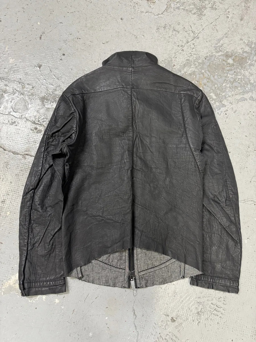 Isaac Sellam Darkskin Black Leather Samurai Jacket rWqPGCR 4