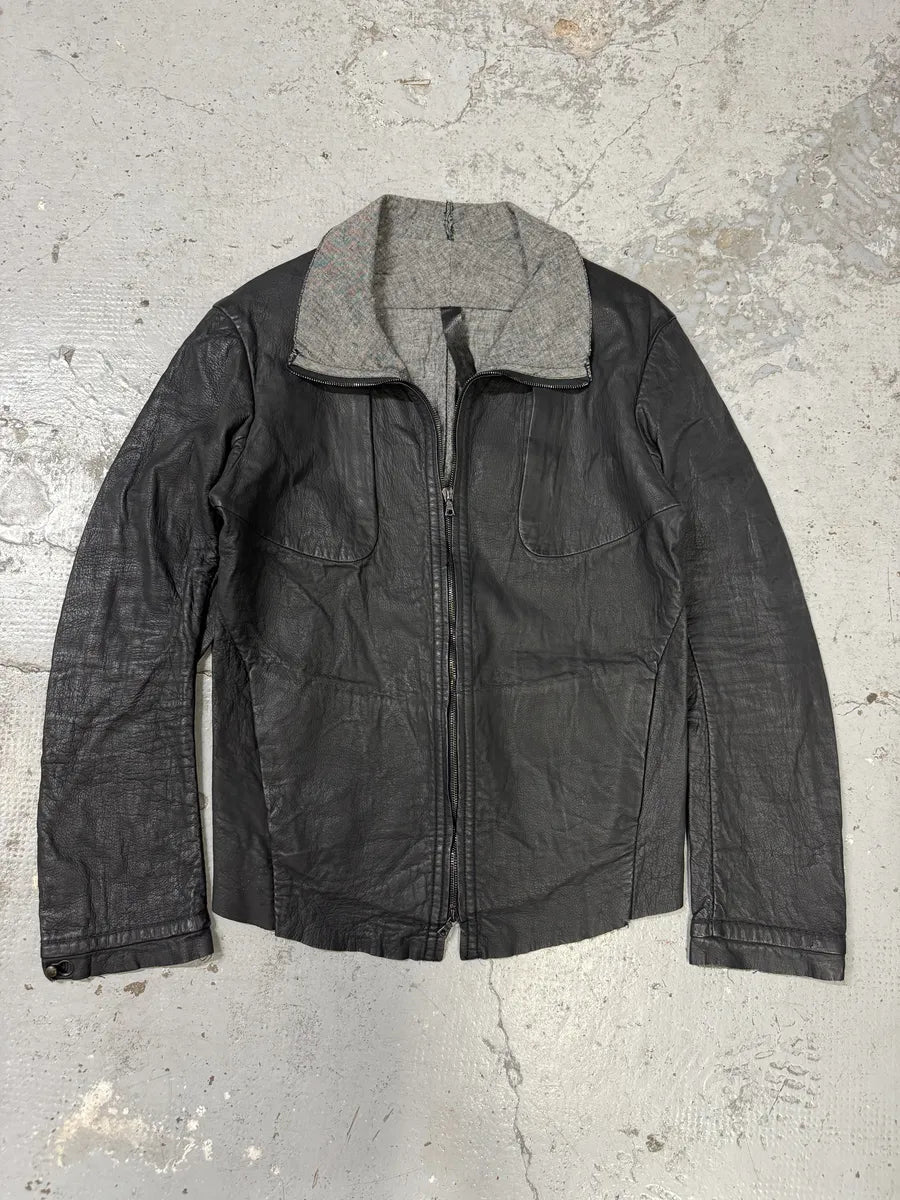 Isaac Sellam Darkskin Black Leather Samurai Jacket rWqPGCR 6