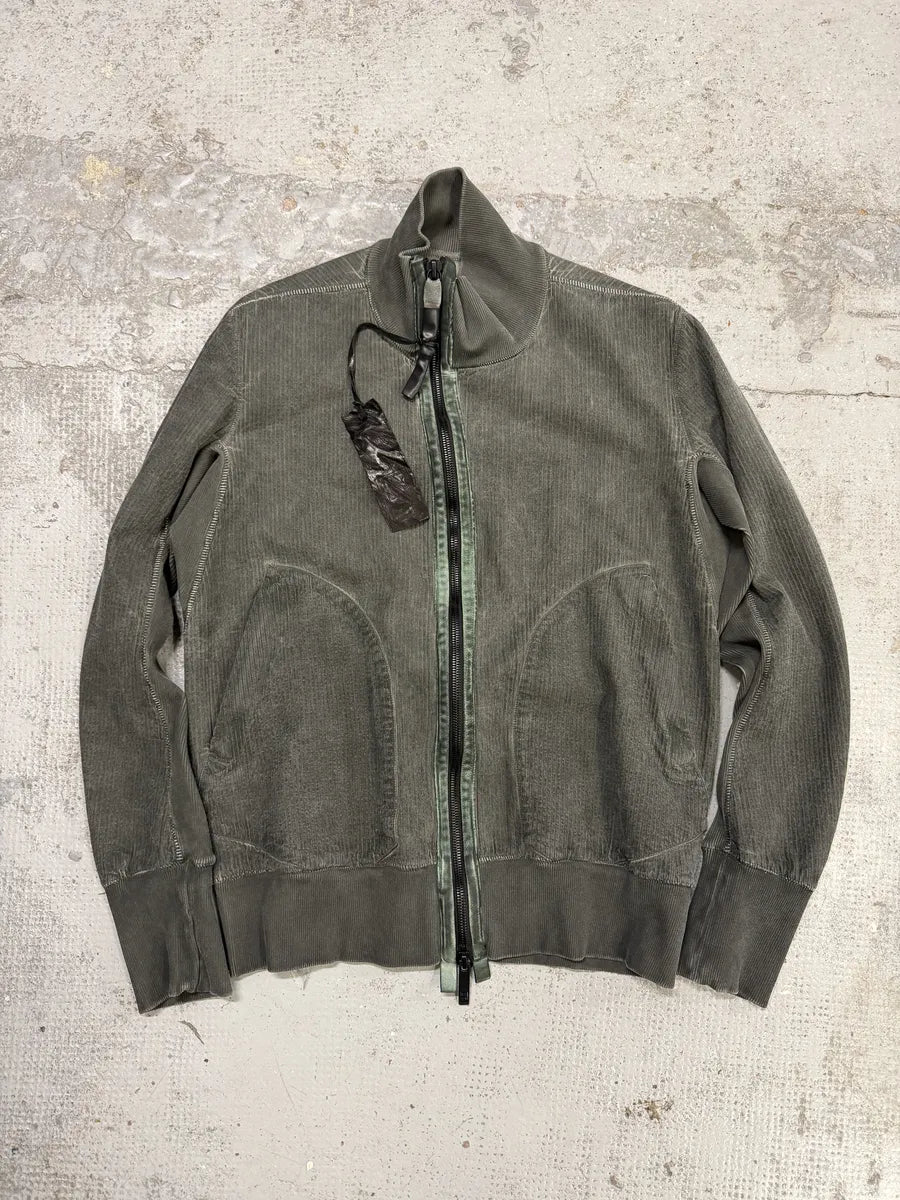 Isaac Sellam Highbomb Green Striped Army Bomber Jacket ifdhUhF 0