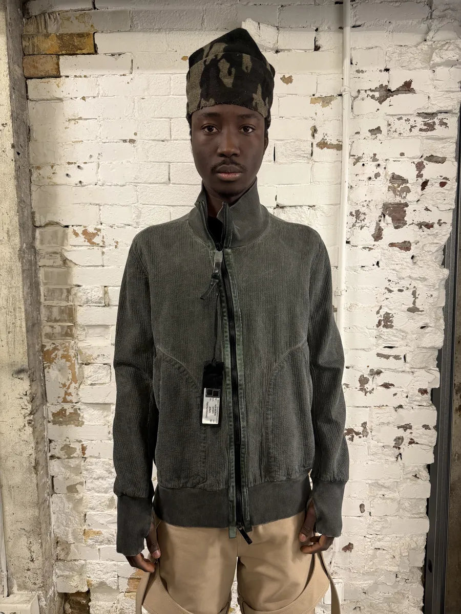 Isaac Sellam Highbomb Green Striped Army Bomber Jacket ifdhUhF 2