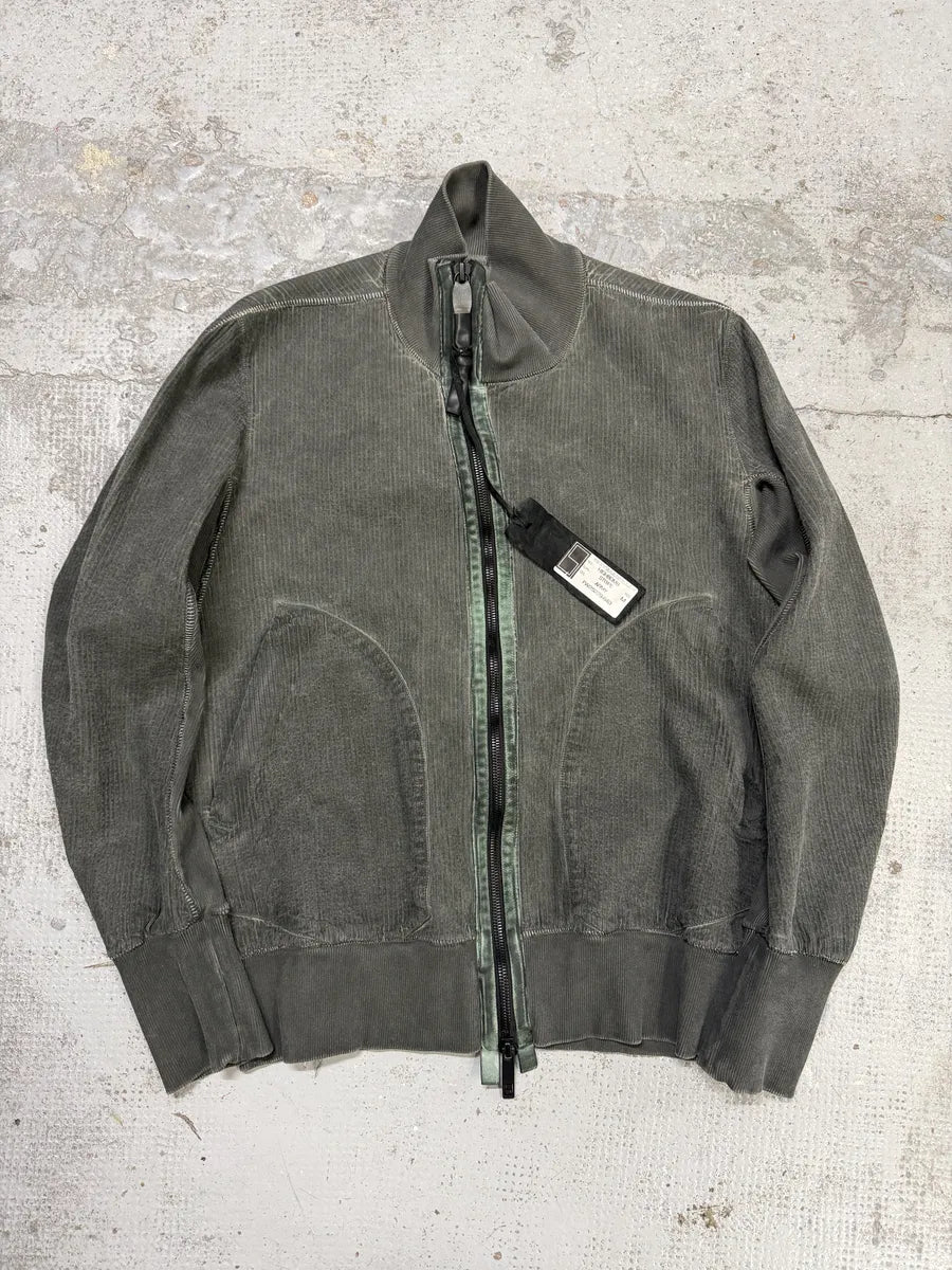 Isaac Sellam Highbomb Green Striped Army Bomber Jacket ifdhUhF 4