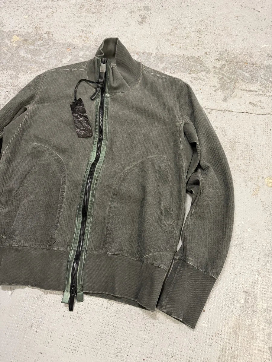 Isaac Sellam Highbomb Green Striped Army Bomber Jacket ifdhUhF 5