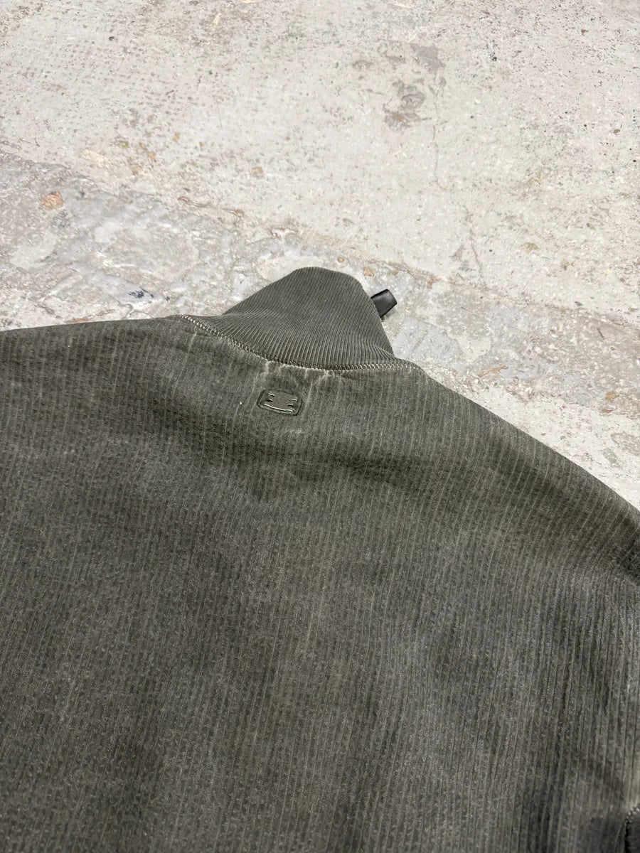 Isaac Sellam Highbomb Green Striped Army Bomber Jacket ifdhUhF 8