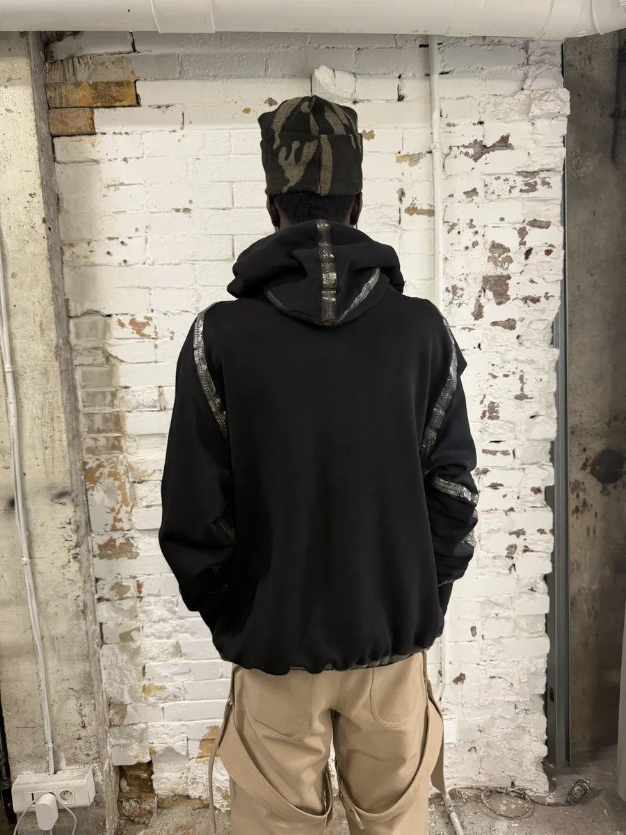 Isaac Sellam Kangoohood Bande-Molleton Black Sweater CpecOGw 3