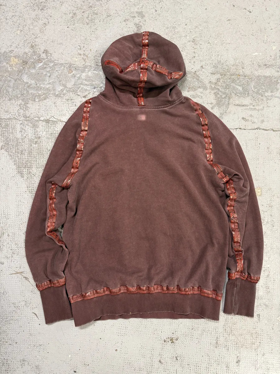 Isaac Sellam Kangoohood Bande-Molleton Red Crade Sweater UFTWSTO 1