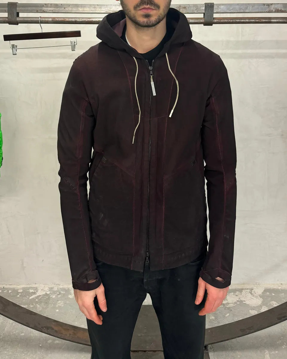Isaac Sellam Lascar Stretch Dirtyred Astro Signature Leather Jacket xVRHuDc 4