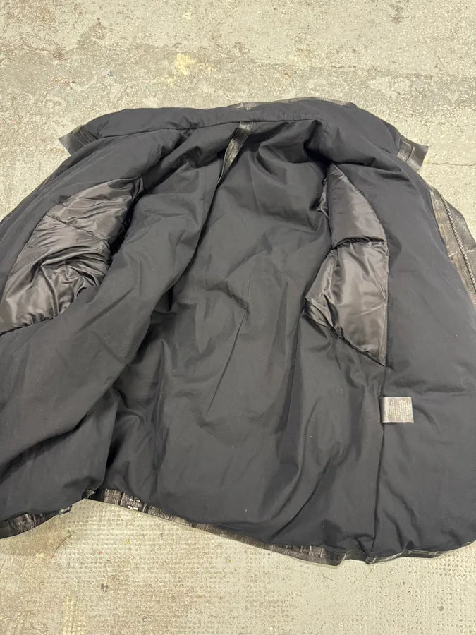 Isaac Sellam Metal Backstone Avant-Garde Black Leather Jacket igorqdn 8