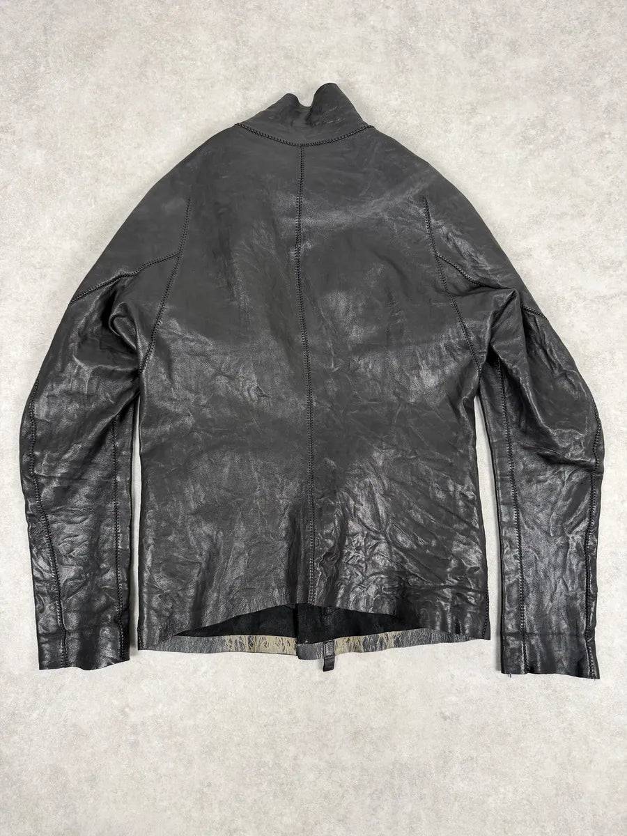 Isaac Sellam Premium Black Avant-Garde Leather Jacket lMaAOJa 1
