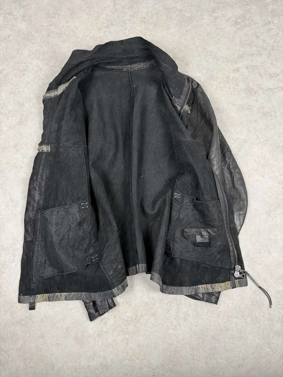 Isaac Sellam Premium Black Avant-Garde Leather Jacket lMaAOJa 11